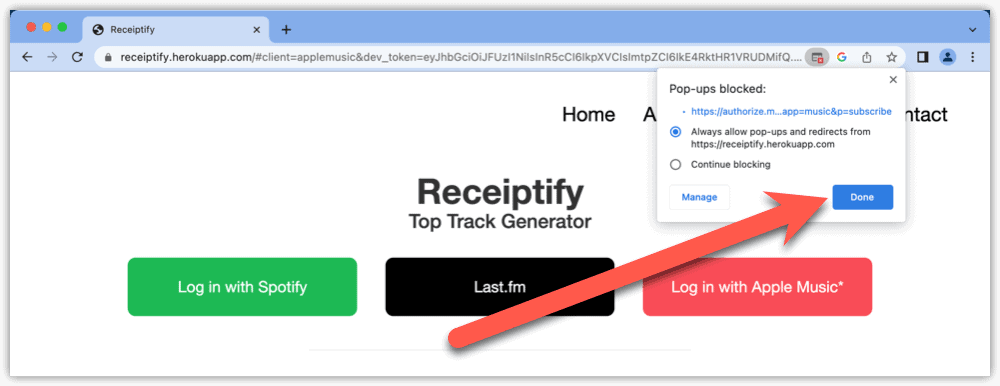 receiptify login